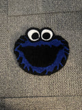 Blue Monster Face Rug